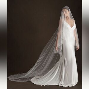 Anthropologie Blossom Veils Sparkle Veil